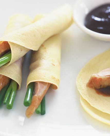 Peking duck pancakes