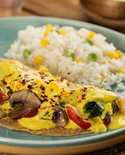 Crepas Veganas con Salsa de Elote