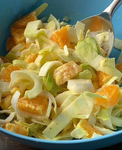 Chicory & orange salad (low salt)