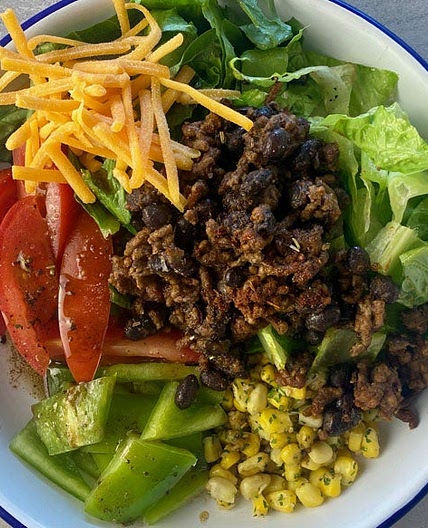 Black Bean & Beef Burrito Bowls