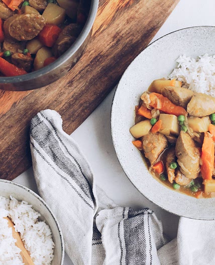 Slow Cooker Curried Sausages Recipe