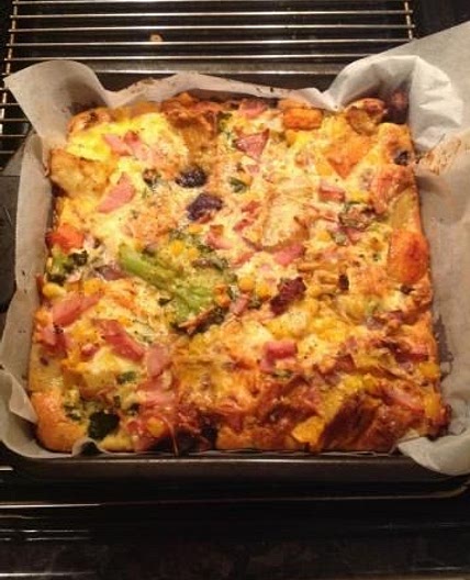 Bacon and Vegetable Slice Recipe