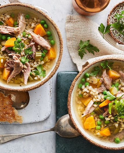 Slow-cooker lamb and barley soup recipe