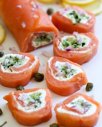 Smoked Salmon Pinwheels