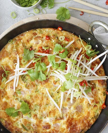 Cheesy Egg and Bacon Frittata