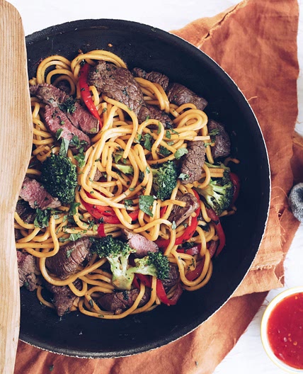 Kangaroo and Noodle Stir-Fry recipe