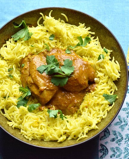 Easy Butter Chicken and Saffron Rice (with Dairy-Free option)