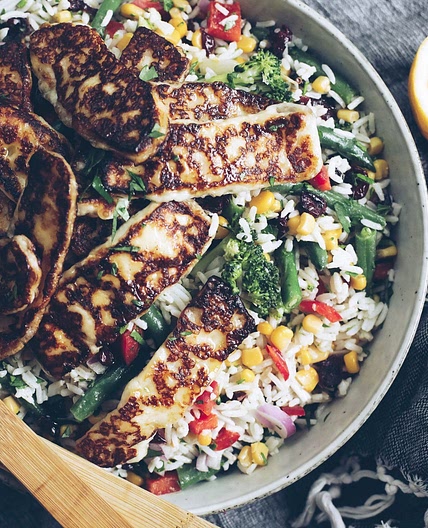 Haloumi and Rice Salad recipe