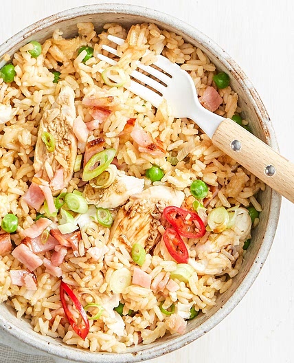 Air fryer fried rice recipe
