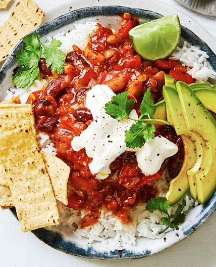 Quick veggie taco bowl recipe