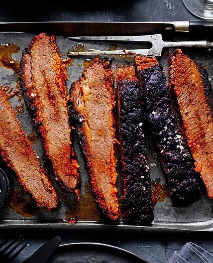 Slow-roasted brisket with aromatic spice rub