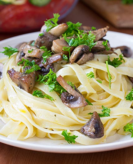 Tagliatelle aux champignons sauvages