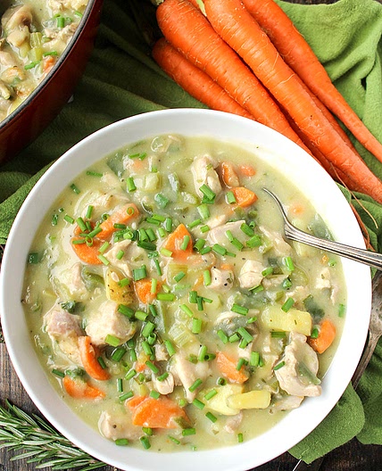 Paleo Whole30 Chicken Pot Pie Soup