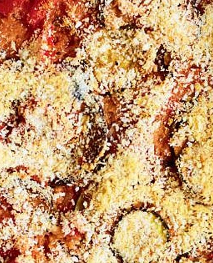 Oven Baked Ratatouille: Slow Cooked Courgette, Aubergine, Peppers & Tomatoes