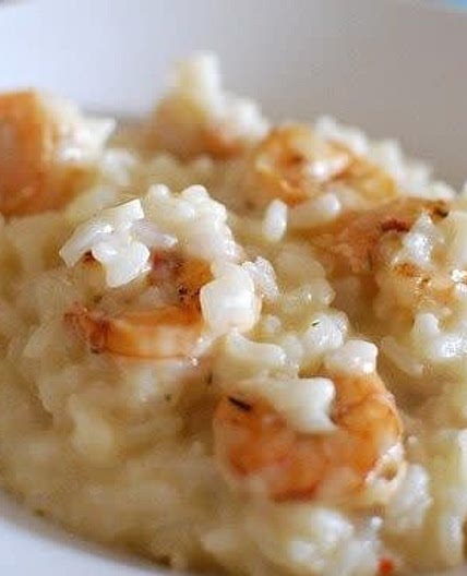 Grilled Shrimp Risotto (Pressure Cooker Version)