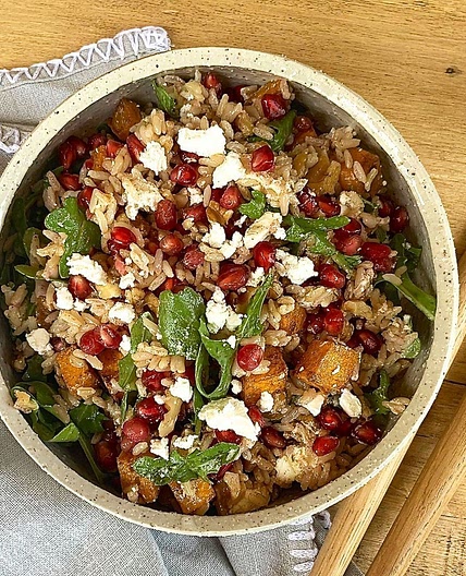 Iron-rich brown rice salad recipe for toddlers