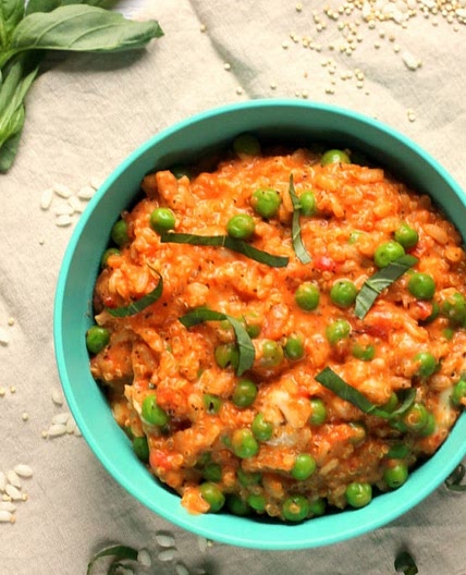 Creamy Tomato & Mozzarella Quinoa Risotto {for Babies & Toddlers}