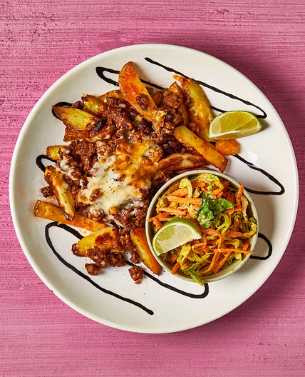 Loaded Beef Chilli Cheese Fries & Zesty Slaw