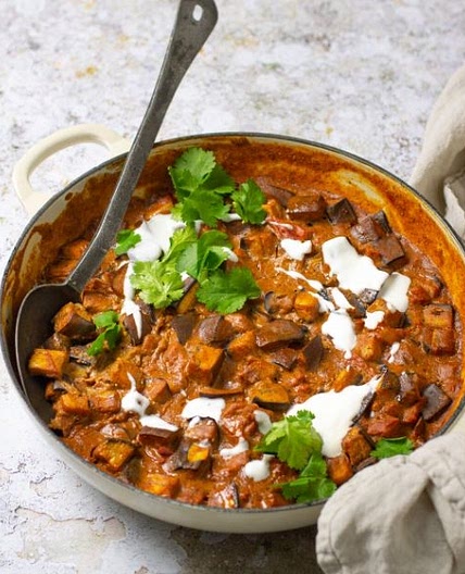 Masala Aubergine Bake