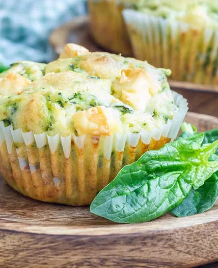 Muffins épinards/ feta