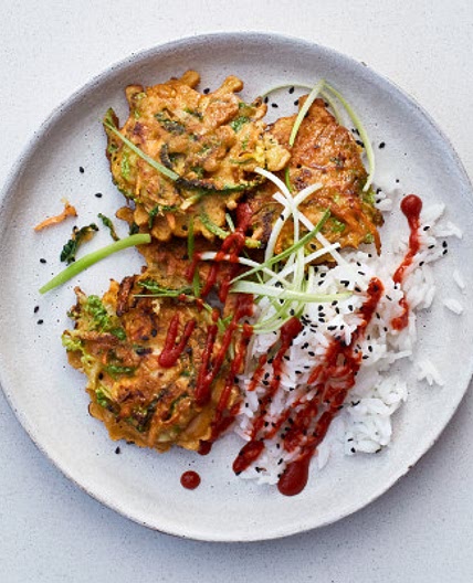 Korean-style vegetable pancakes