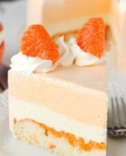 Orange Creamsicle Ice Cream Cake