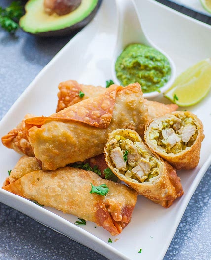 Amazing Avocado Crispy Chicken Excellent Egg Rolls