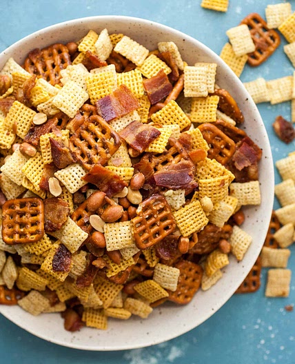 Candied Bacon Chex Mix