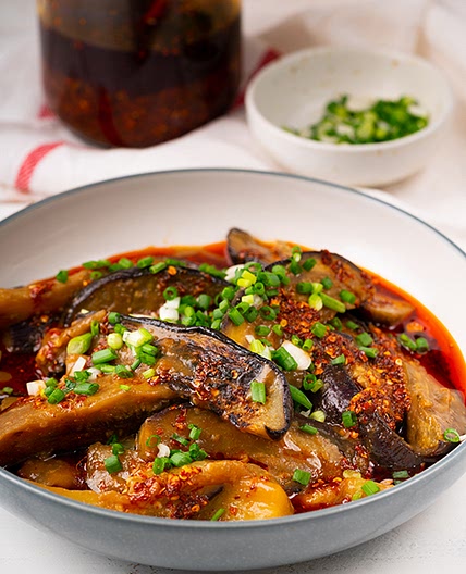 Spicy Miso Braised Eggplant