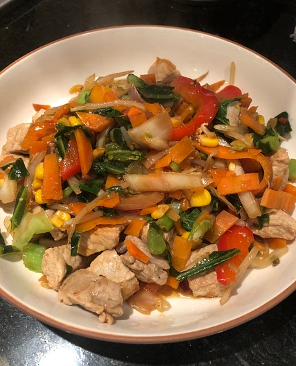 Sticky Pork Stir Fry