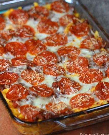 Ramen noodle pizza casserole 