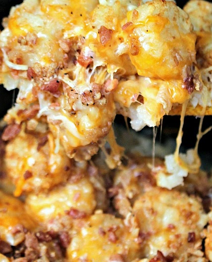 Cheesy Tater Tot Chicken Casserole