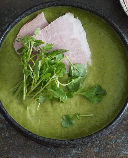 Green Soup with Ham