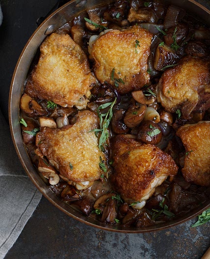 Chicken with Mushrooms and Tarragon