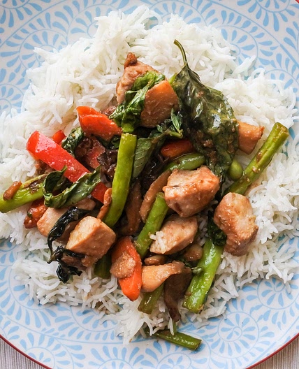 Thai Inspired Lemongrass Chicken Stir-fry