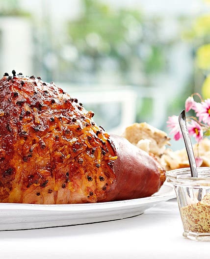 Glazed ham