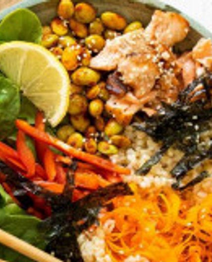 SPICY SHREDDED SALMON BOWL