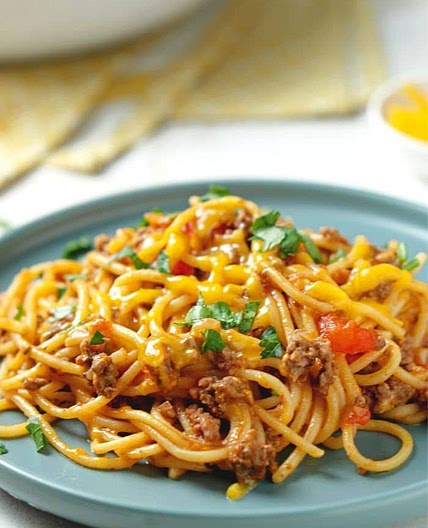ONE POT TACO SPAGHETTI