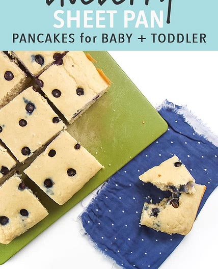 WHOLESOME BLUEBERRY SHEET PAN PANCAKES FOR BABY + TODDLER (ALLERGY-FRIENDLY)