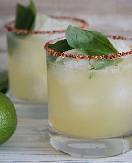 Oaxacan Mezcal & Basil Cocktail