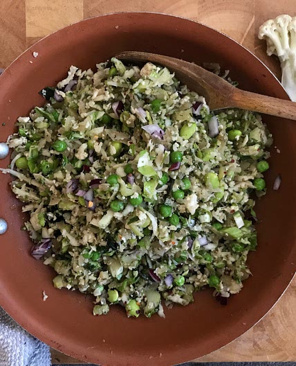 Warm Cauliflower Tabbouleh
