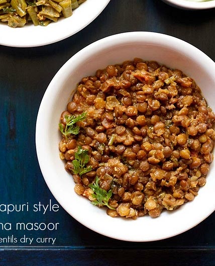 Akkha Masoor Recipe (Kolhapuri style)
