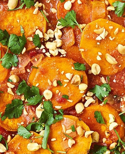 Groundnut Stew: Sweet Potato in a Peanut and Tomato Sauce
