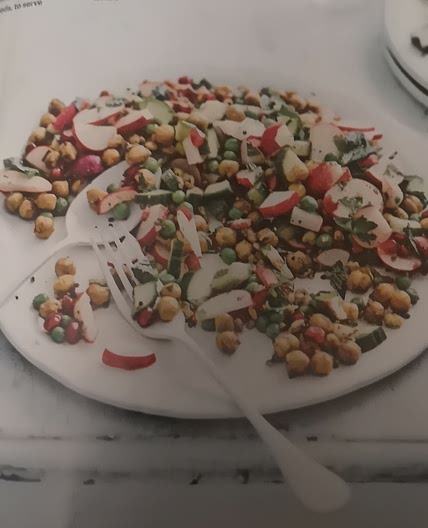 Chickpea and radish tabbouleh