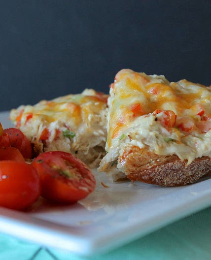 Open Faced Tuna Melt