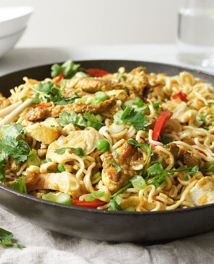 Pork and Stir-Fry Noodles recipe