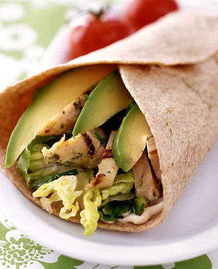 BBQ Chicken Avocado Wrap