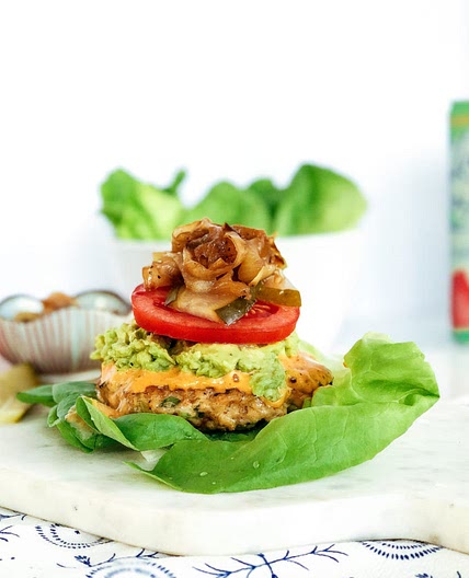 Jalapeno Avocado Chicken Burgers