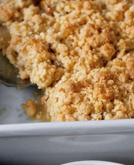 Wintry Apple Bake with Double Ginger Crumble