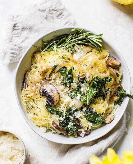 Caramelized Onion Spaghetti Squash